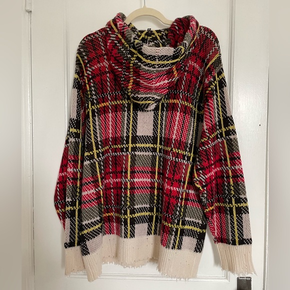NWT R13 Oversized Distressed Cashmere Tartan Sweater worn by Taylor Swift - Picture 6 of 9
